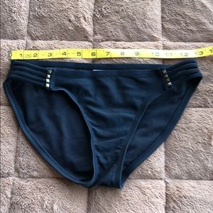 Black bikini bottoms with side straps